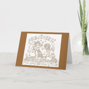 Cartão Exulte o cumprimento do aniversário