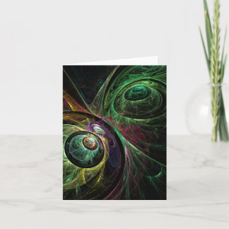 Cartão Eye to Eye Abstract Art Note Card