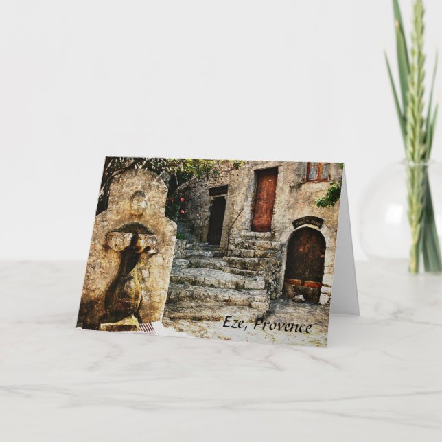 Cartão Eze, Provence greeting card (Frente)