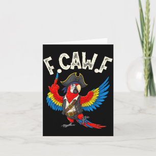 Cartão F Caw F Taxa Engraçada Macaw Papagaio Meme Para Ad