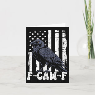 Cartão F Cru F Pássaro Negro Pássaro Retro Usa Sinalizado