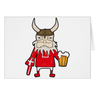 Cartão Fã de Viking do dinamarquês