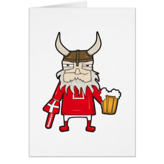 Cartão Fã de Viking do dinamarquês