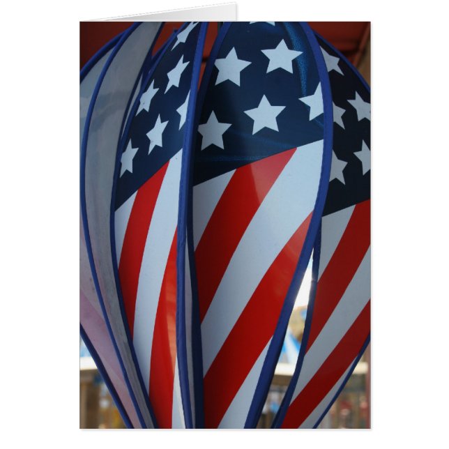 Cartão fã do sinalizador do us (Frente)