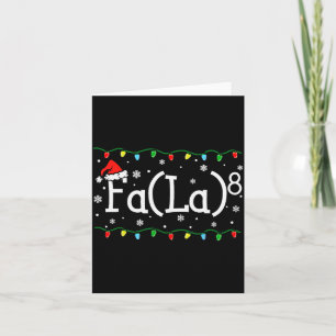 Cartão Fa (la)8 Divertido Natal Papai Noel Fa La Professo
