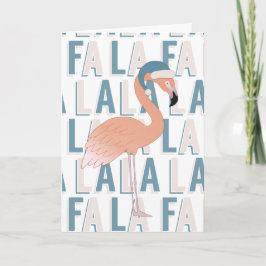 Cartão Fa La Flamingo Christmas © GraphicLoveShop