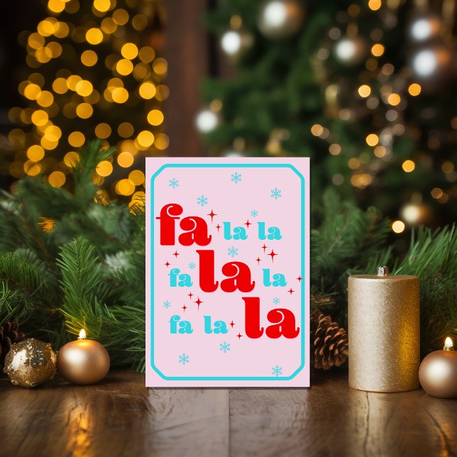 Cartão Fa La La Christmas (Criador carregado)