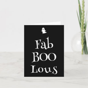 Cartão Fab Boo Lous Halloween Ghost