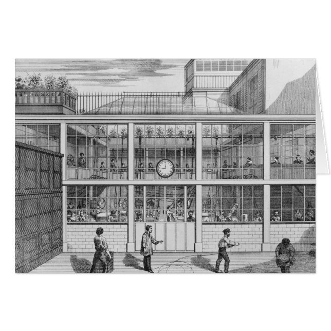 Cartão Fábrica de cartuchos de espingarda, Usine Chaudun (Frente Horizontal)