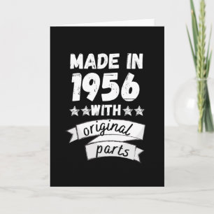 Cartão fabricado em 1956 com peças originais,