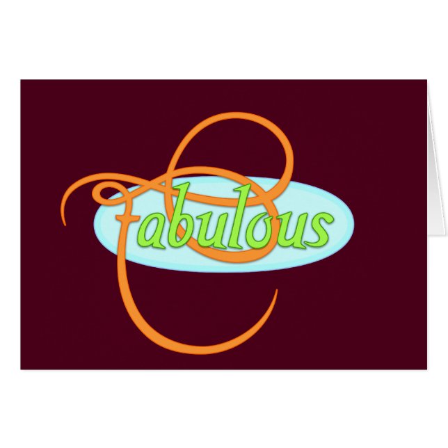 Cartão fabuloso (Frente horizontal)