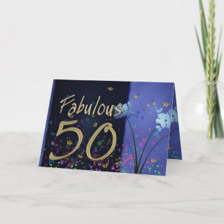 Cartão Fabuloso 50º aniversário!