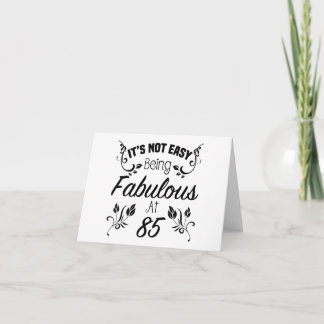 Cartão Fabuloso 85.º aniversário