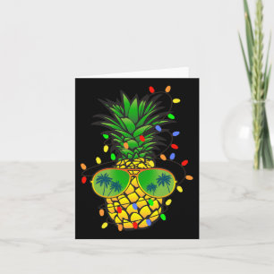 Cartão Fabuloso Natal De Árvore De Abacaxi No Verão De Ju