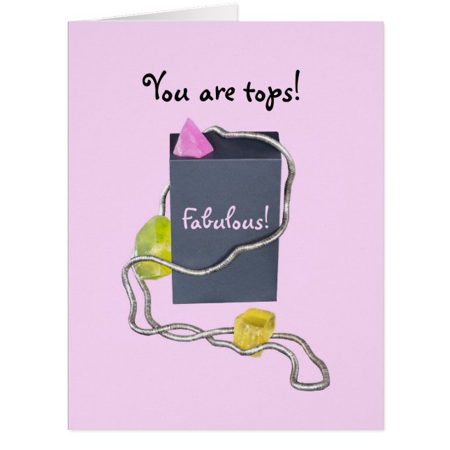 Cartão Fabuloso Obrigados de alças obrigado que você dese (Frente)