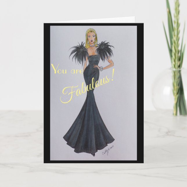 Cartão Fabulous Birthday Card (Frente)