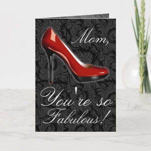 Cartão Fabulous Fashion Shoe Mother's Day