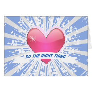 Cartão Faça a coisa certa