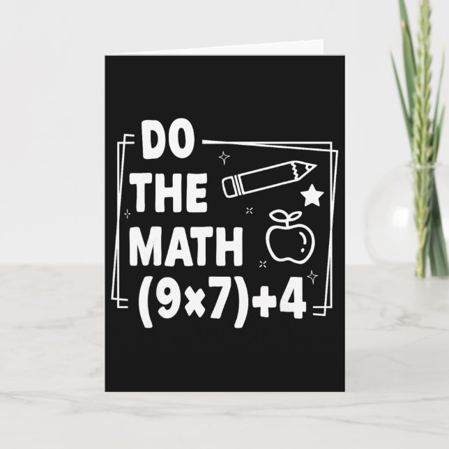Cartão Faça a Matemática Natal Divertido 67 Meme Pemdas P (Frente)