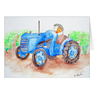 Cartão Faça a pintura de pinheiro-guincho do fazendeiro