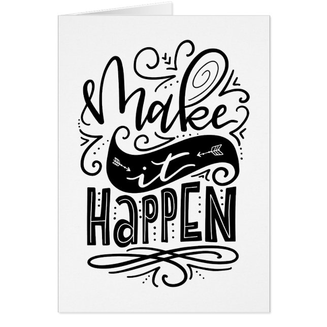 Cartão Faça acontecer (Frente)