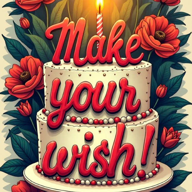 Cartão Faça com que seu Sapo de Aniversário de Desejo sej (Criador carregado)