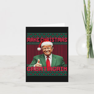 Cartão Faça Excelente De Natal Novamente Papais noeis Eng