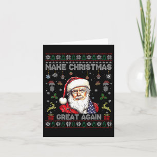 Cartão Faça Excelente De Natal Novamente Papais noeis Eng