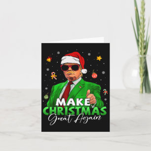 Cartão Faça Excelente de Natal novamente Papais noeis eng