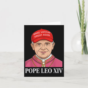 Cartão Faça Excelente Vaticano De Novo Papa Leo Xiv Engra