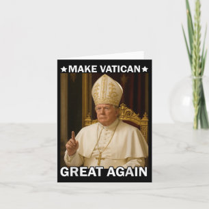 Cartão Faça Excelente Vaticano De Novo Papa Trump Engraça
