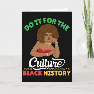 Cartão Faça Isso Pela Cultura Mês da História Negra Afric