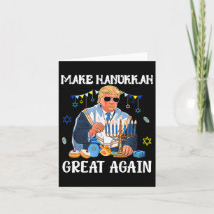 Cartão Faça o Excelente de Hanukkah de novo Trump judeu U
