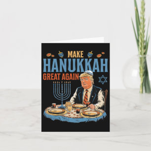 Cartão Faça o Excelente de Hanukkah novamente Trump Chanu