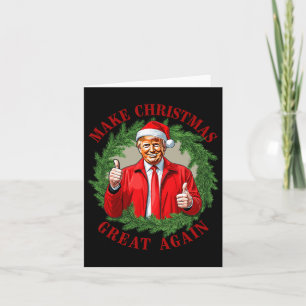 Cartão Faça o Excelente de Natal de novo Donald Trump Meg
