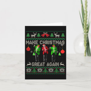 Cartão Faça o Excelente de Natal de novo suando feios Eng