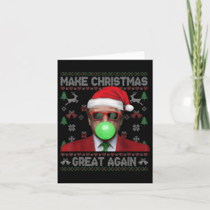 Cartão Faça o Excelente de Natal de novo Xmas Engraçado T