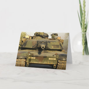 Cartão Faça o meu dia M1A1Abrams MBT