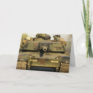 Cartão Faça o meu dia M1A1Abrams MBT