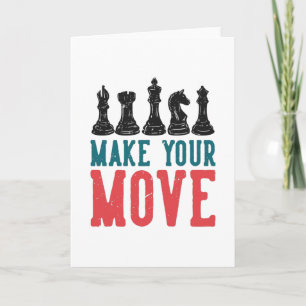 Cartão Faça seu Chess Mover