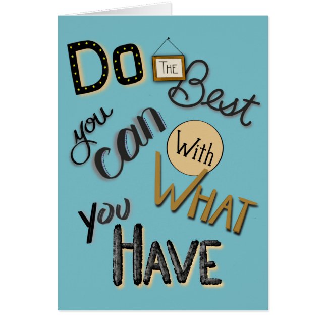 Cartão Faça seu melhor (Frente)