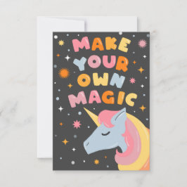Cartão Faça sua própria magia