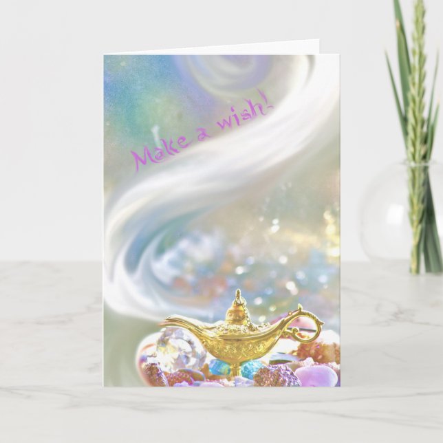 Cartão Faça um desejo! (Frente)