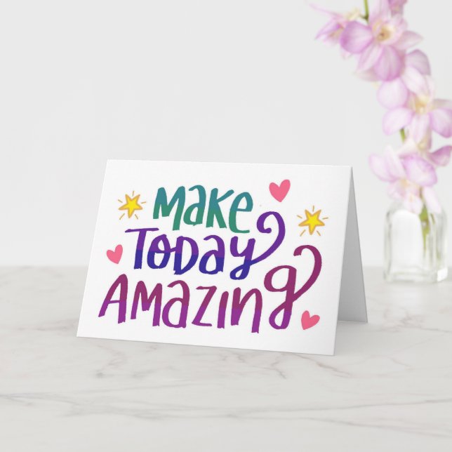 Cartão Faça um Dia de as mães incrível hoje (Orquídea)