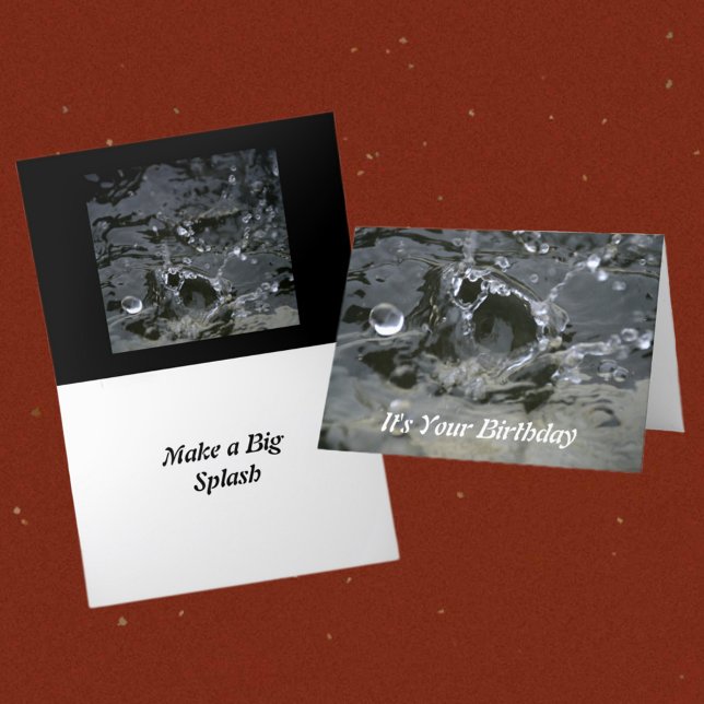 Cartão Faça uma grande placa de aniversário de Na moda de (Criador carregado)