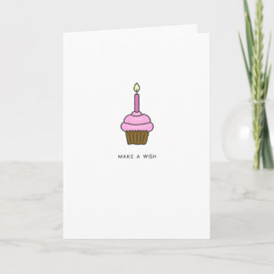 Cartão Faça uma Vela de Aniversário Feliz