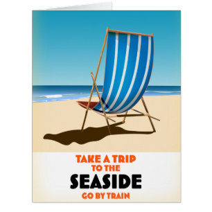 Cartão Faça uma viagem para a praia