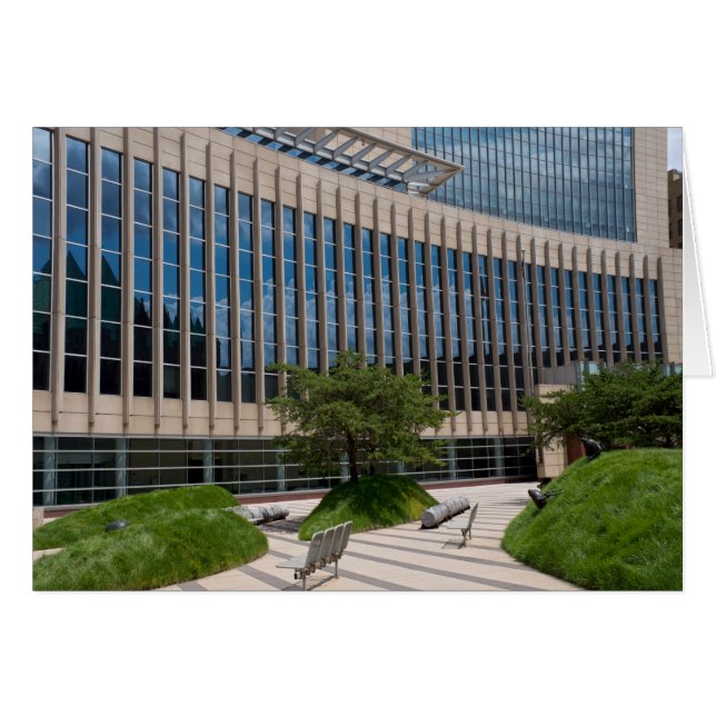 Cartão Facada de Tribunais e Plaza em Minneapolis (Frente Horizontal)