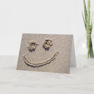 Cartão Face in the Sand Greeting Card
