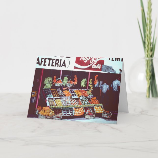 Cartão Face moderna num comércio Eterno, Jericho, Israeli (Frente)